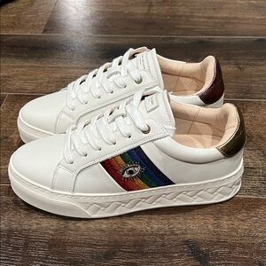 New Kurt Geiger London Brixton Evil Eye Low Top Sneaker